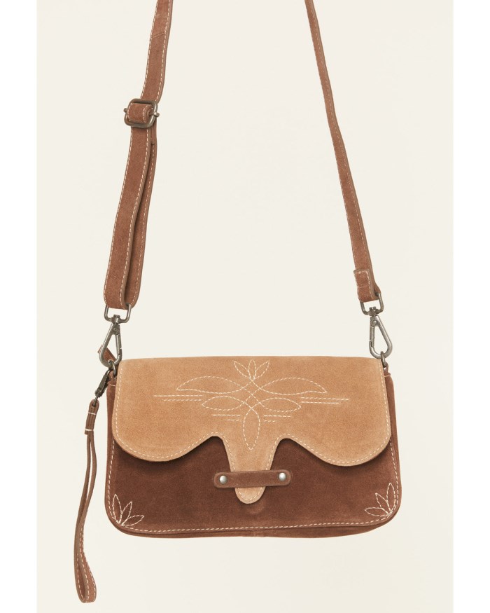 Idyllwind Women's Louanne Suede Western Crossbody Bag | Pecan