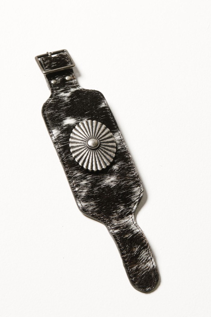 Idyllwind Women's Newell Hair-on Cowhide Bracelet | Black