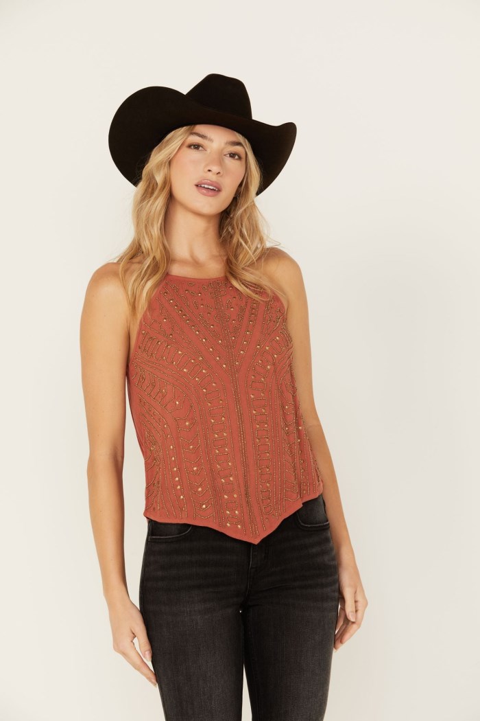 Idyllwind Women's Alpine Super Embellished Tank | Pecan