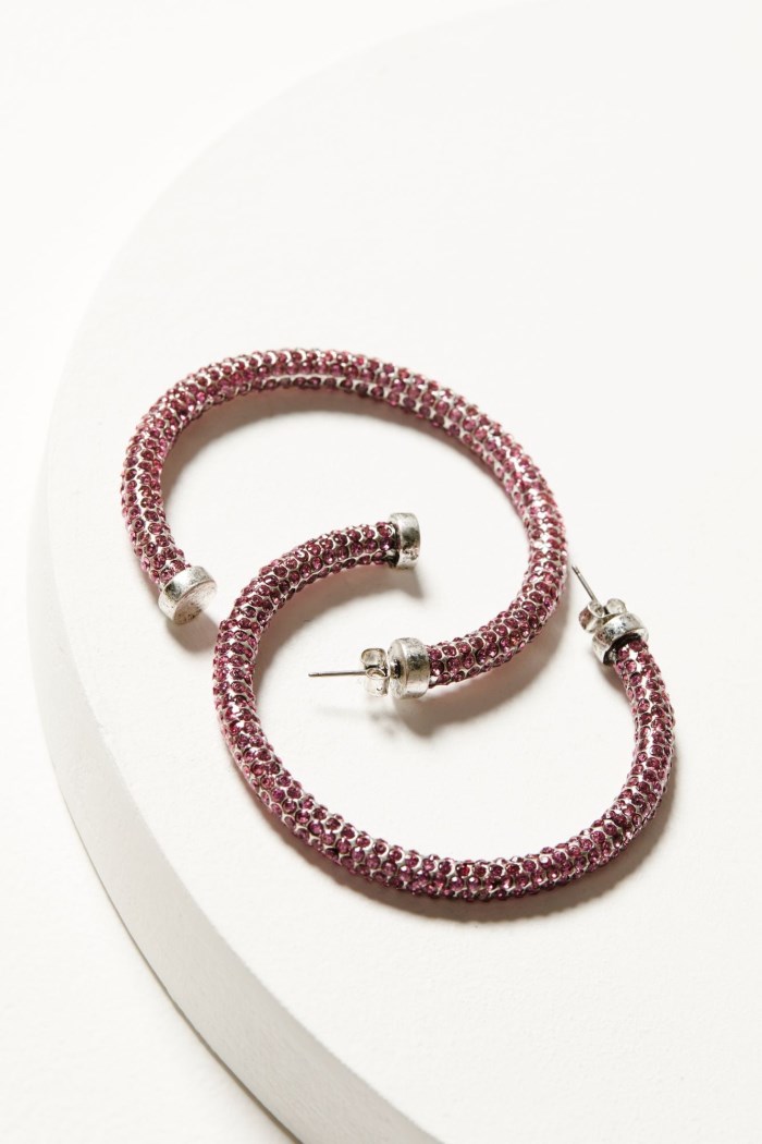 Idyllwind Women's Avalon Fuchsia Hoop Earrings | Fuchsia