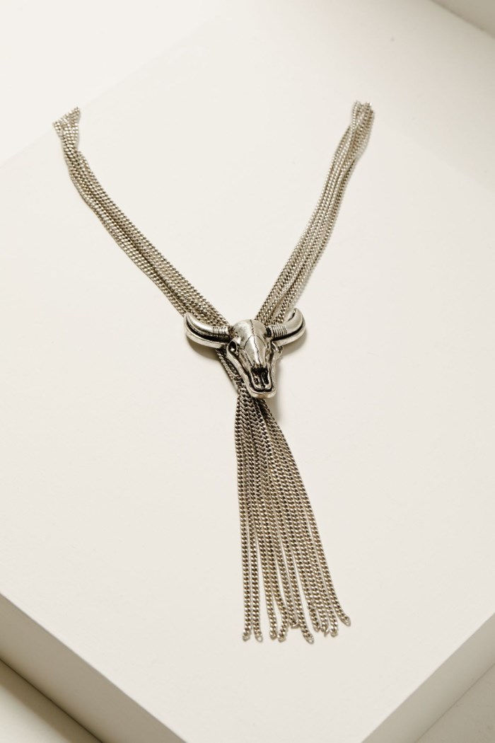 Idyllwind Women's Broadway Chain Fringe Necklace | Silver