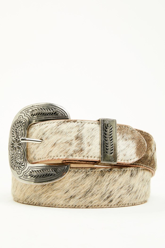 Idyllwind Women's Iris Hairon Hide Western Belt | Tan