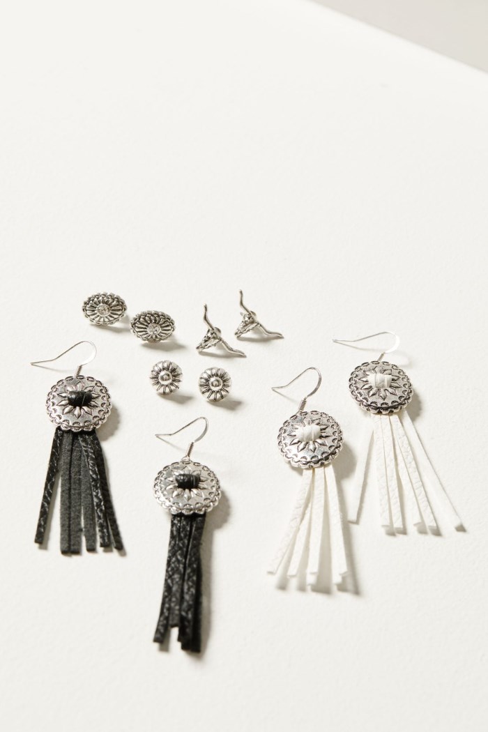 Idyllwind Women's Decatur 5-piece Silver Concho & Tassel Earring Set | Multi