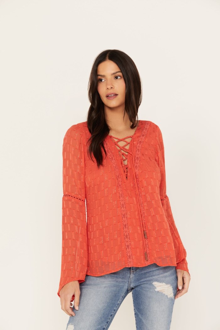 Idyllwind Women's Azelea Long Sleeve Top | Caramel