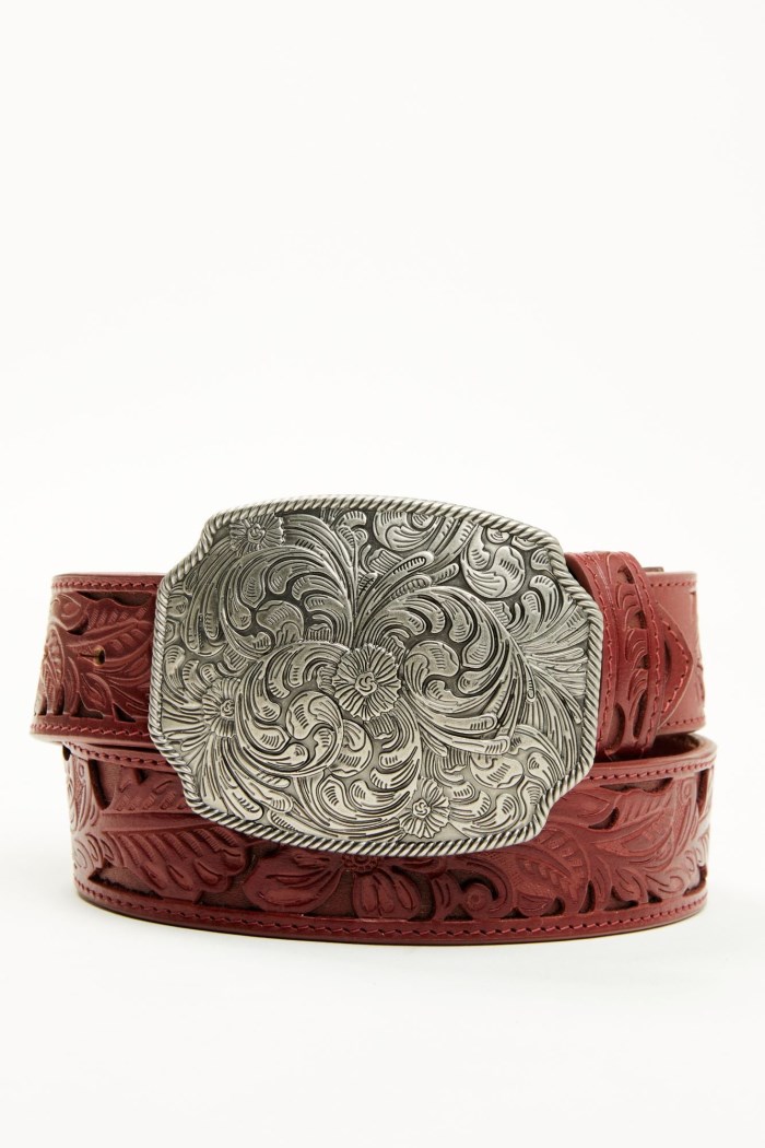 Idyllwind Women's Westerly Drive Red Tooled Belt | Red