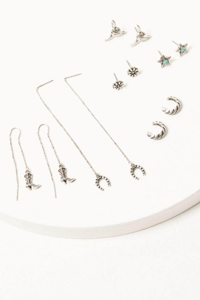 Idyllwind Women's Bristol Earring Set - 6 Piece | Silver