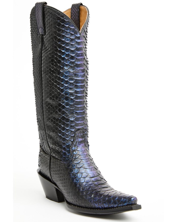 Idyllwind Women's Slay Midnight Exotic Python Tall Western Boots - Snip Toe | Blue