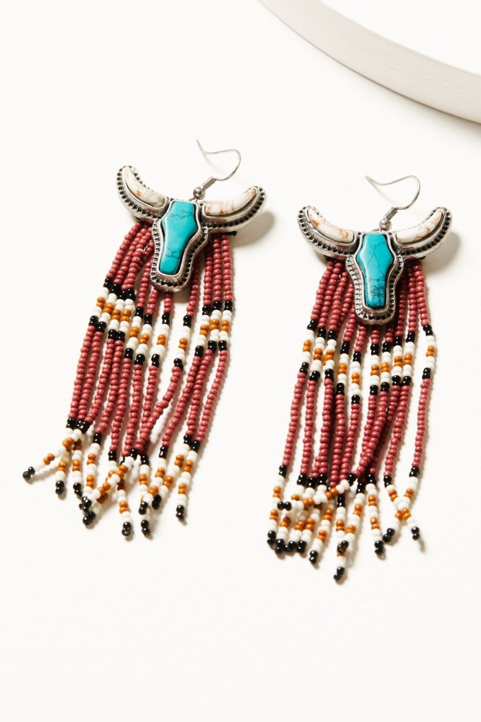 Idyllwind Women's Riverbend Seed Bead Fringe Earrings | Multi