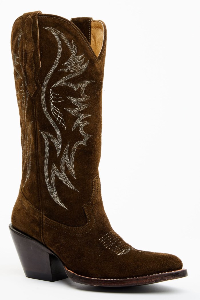 Idyllwind Women's Charmed Life Olive Suede Western Boots - Round Toe | Olive