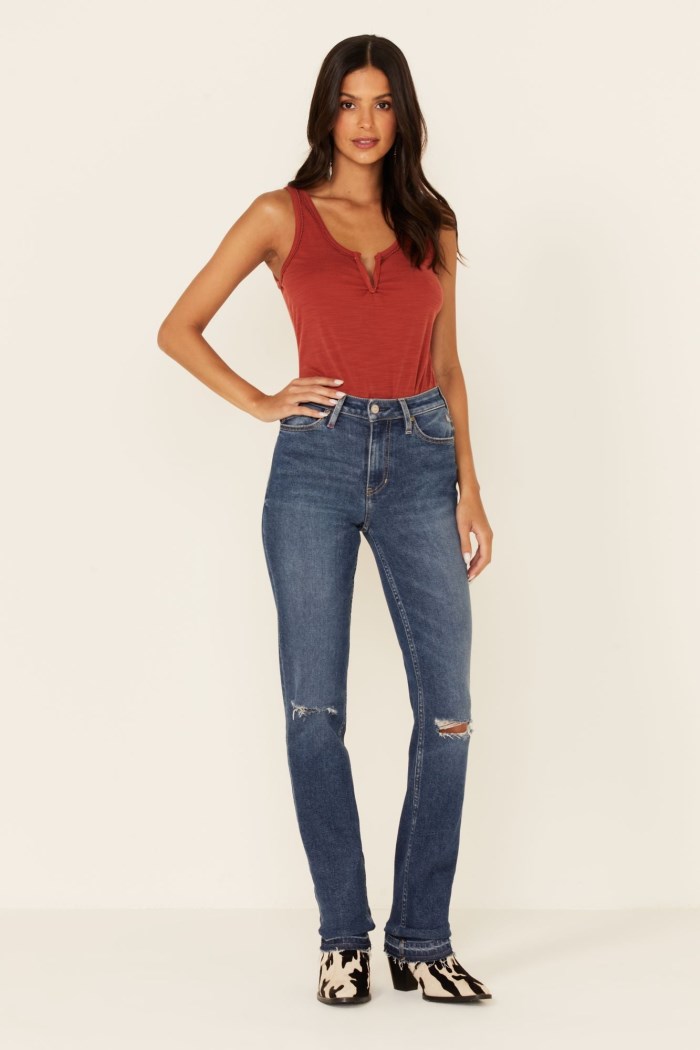 Idyllwind Women's Going Places Dark Wash Straight Leg Jeans | Dark Blue