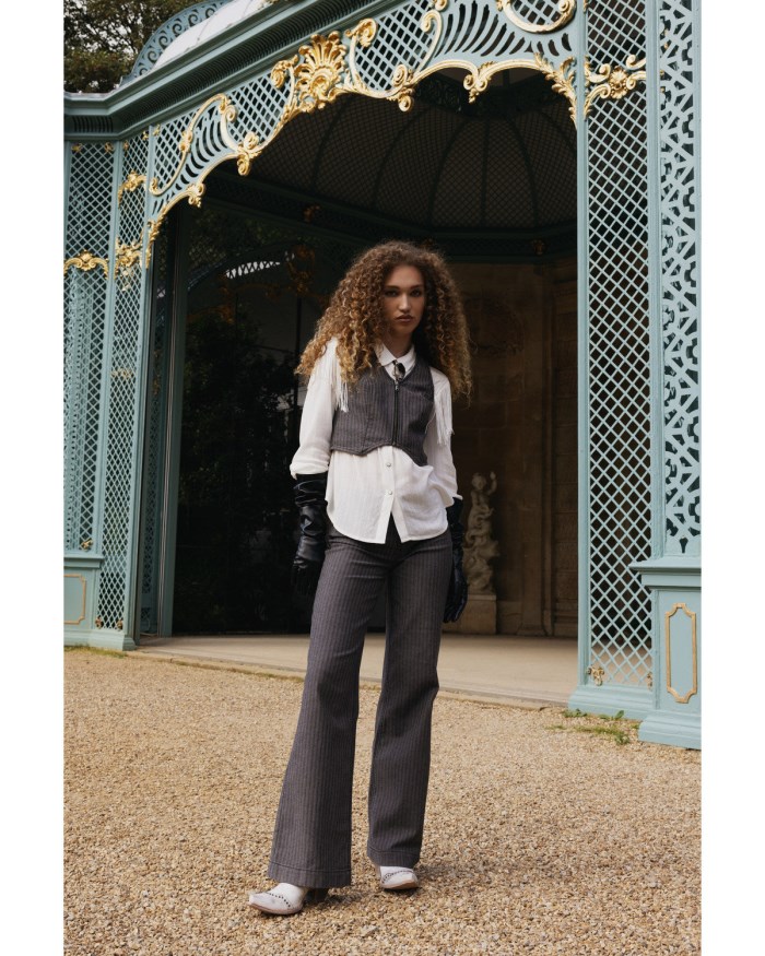 Idyllwind Women's Annex Herringbone Revel Mid Rise Stretch Trouser Pants | Black