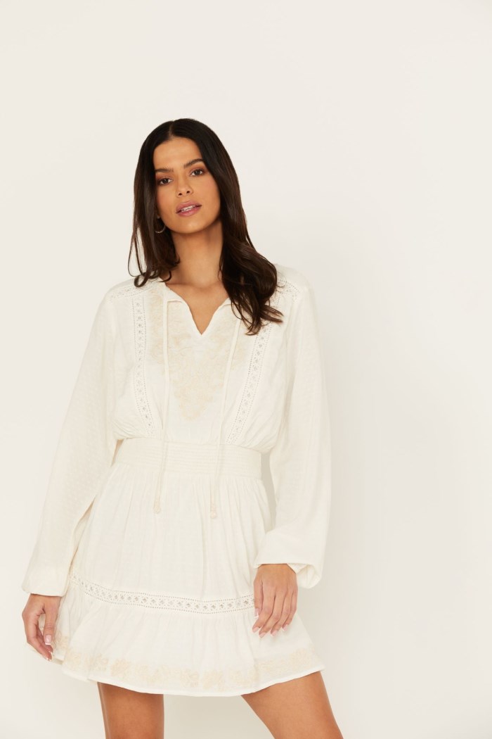 Idyllwind Women's Baxter Short Dress | Ivory