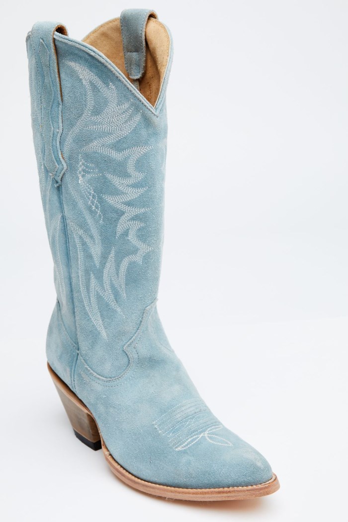 Idyllwind Women's Charmed Life Blue Suede Western Boots - Round Toe | Blue