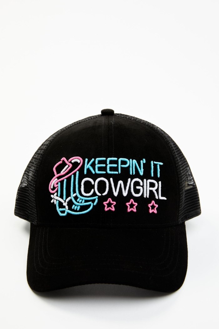 Idyllwind Women's Keepin' It Cowgirl Neon Baseball Hat | Black