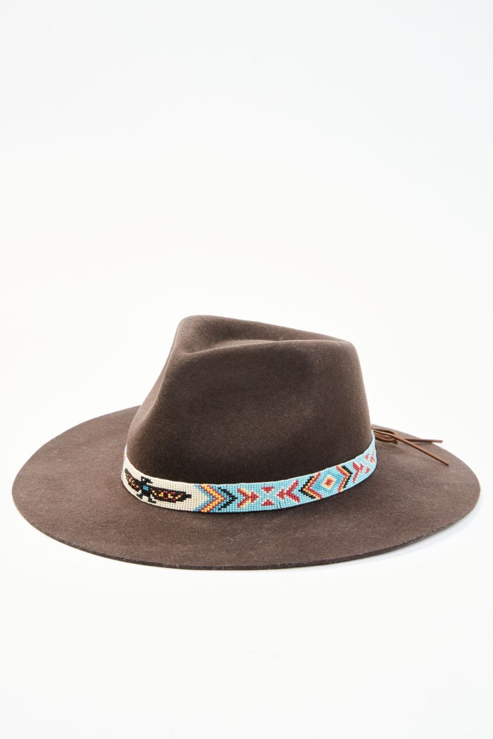 Idyllwind Women's Thunderbird Beaded Band Wool Felt Western Hat | Brown