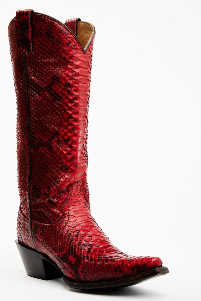 Idyllwind Women's Slay Red Python Tall Western Boots - Snip Toe | Red