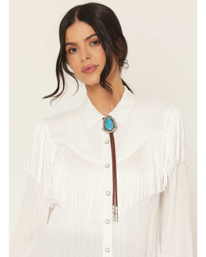 Idyllwind Women's Truett Synthetic Turquoise Bolo Tie | Brown