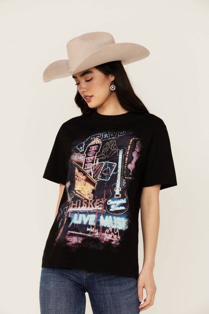 Idyllwind Women's Howdy Darlin Short Sleeve Boyfriend Graphic Tee | Black