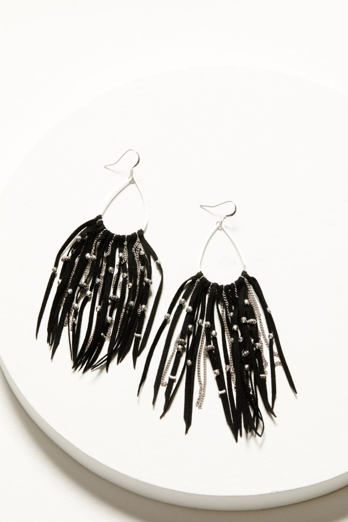 Idyllwind Women's Harrow Black Fringe Earrings | Black