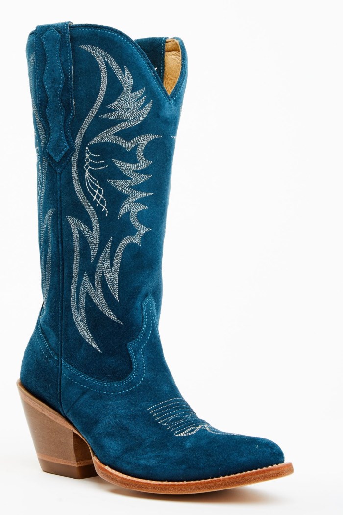 Idyllwind Women's Charmed Life Teal Suede Western Boots - Round Toe | Teal