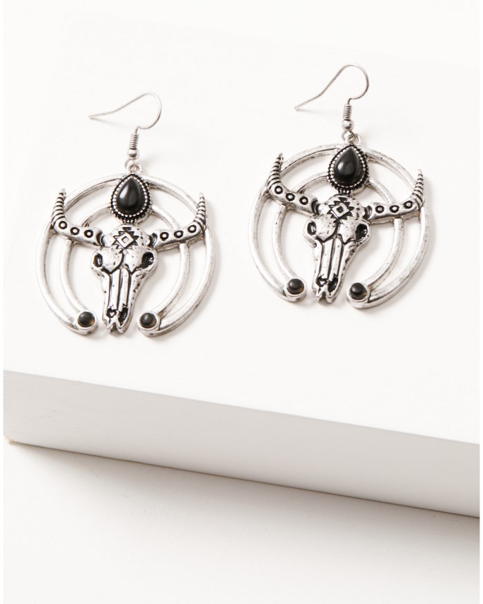 Idyllwind Women's Heidi Steerhead Earrings | Silver