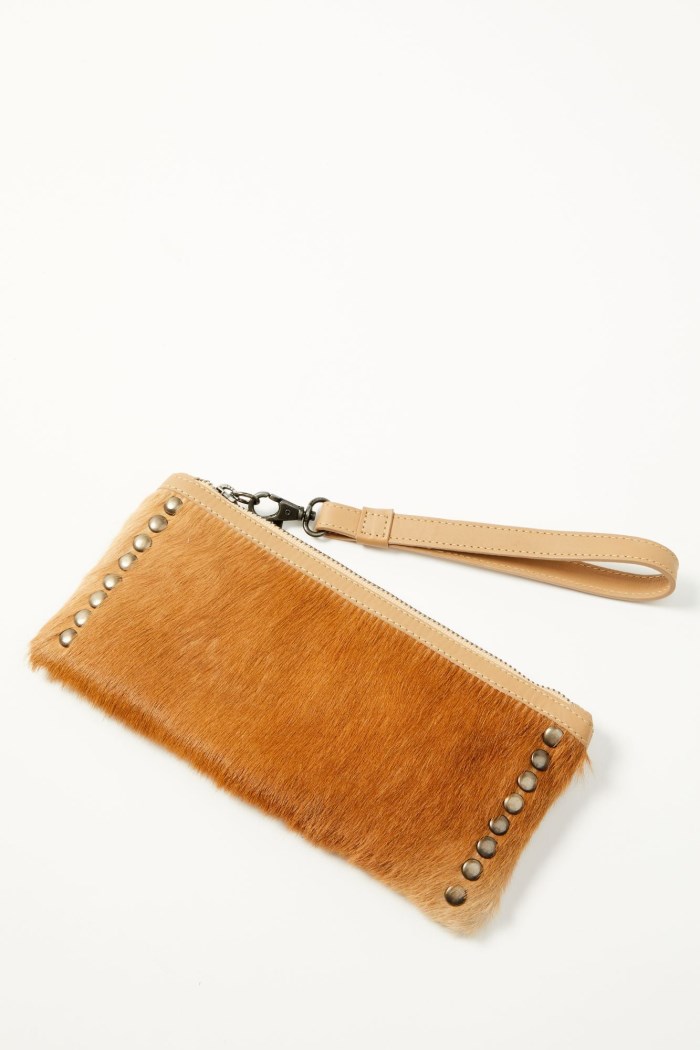Idyllwind Women's Upland Drive Hair-On Wallet Wristlet | Natural