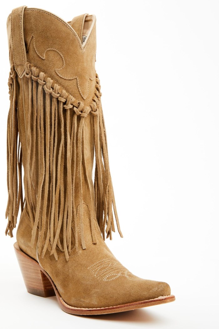 Idyllwind Women's Sterling Fringe Tall Western Boots - Snip Toe | Tan