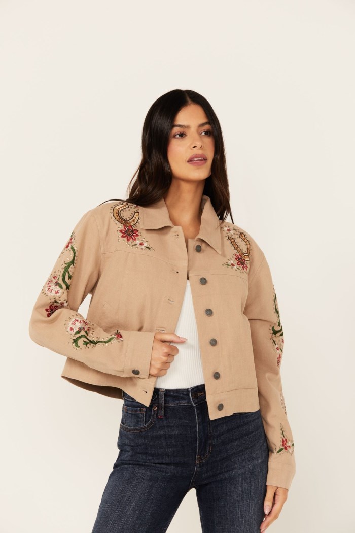 Idyllwind Women's Western Embellished Lightweight Jacket | Sand