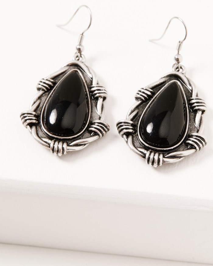 Idyllwind Women's Memphis Teardrop Earrings | Black
