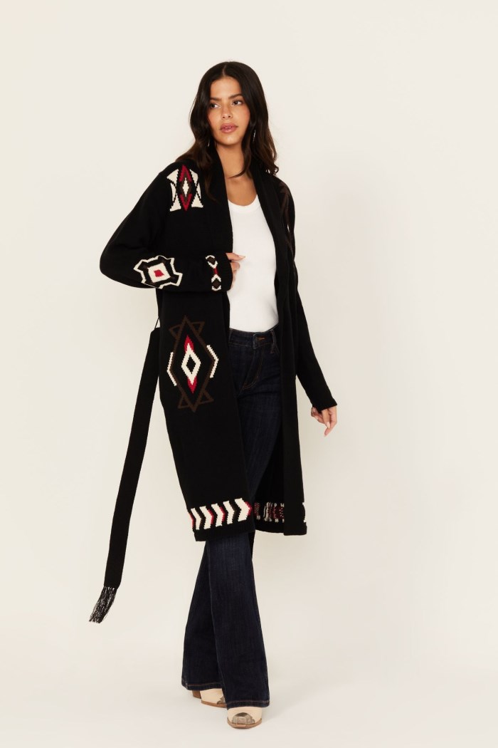 Idyllwind Women's Leopole Long Cardigan | Black