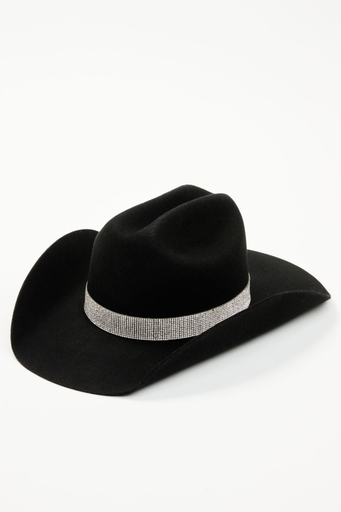 Idyllwind Women's Saddlebrooke Rhinestone Felt Cowboy Hat | Black