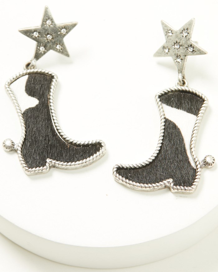 Idyllwind Women's Feliccia Cowboy Boot Earrings | Silver