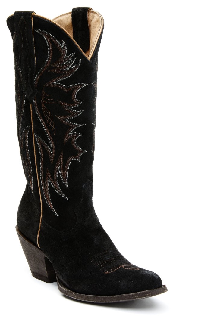 Idyllwind Women's Charmed Life Black Suede Western Boots - Round Toe | Black