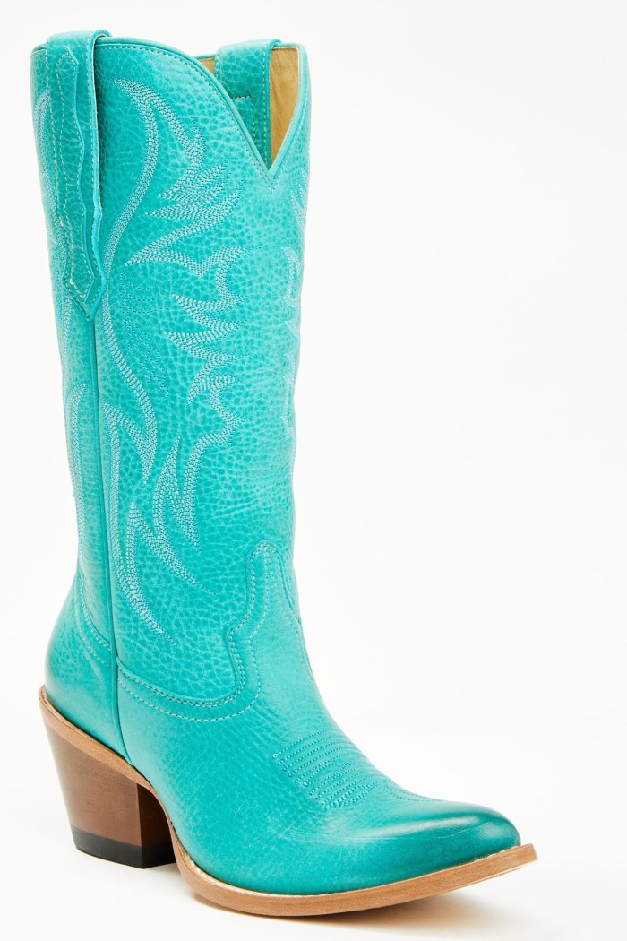 Idyllwind Women's Charmed Life Turquoise Leather Western Boots - Round Toe | Turquoise