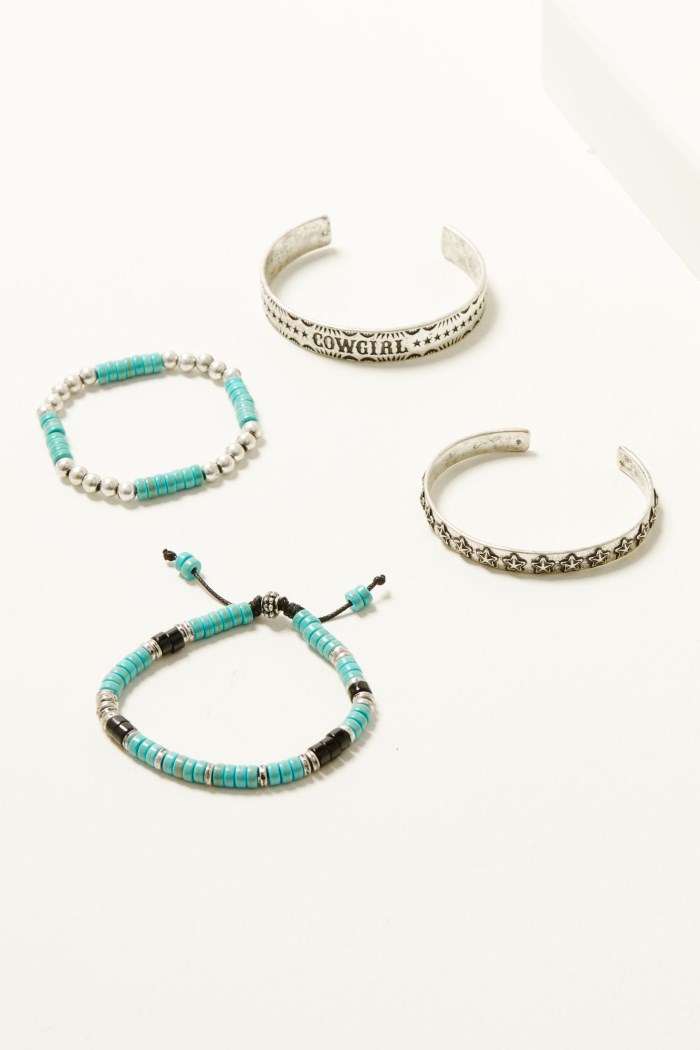 Idyllwind Women's Amberwood Navajo pearl Bracelet Set - 4 Piece | Silver