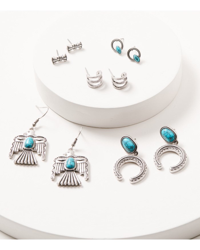 Idyllwind Women's Woodstock Earring Set - 6 Piece | Turquoise