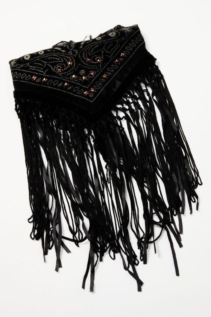 Idyllwind Women's Linnet Bandana Fringe Necklace | Black