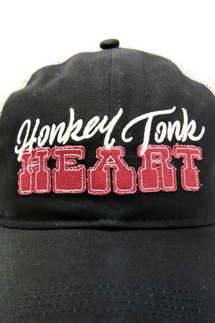 Idyllwind Women's Honky Tonk Heart Embroidered Mesh-Back Baseball Hat | Black