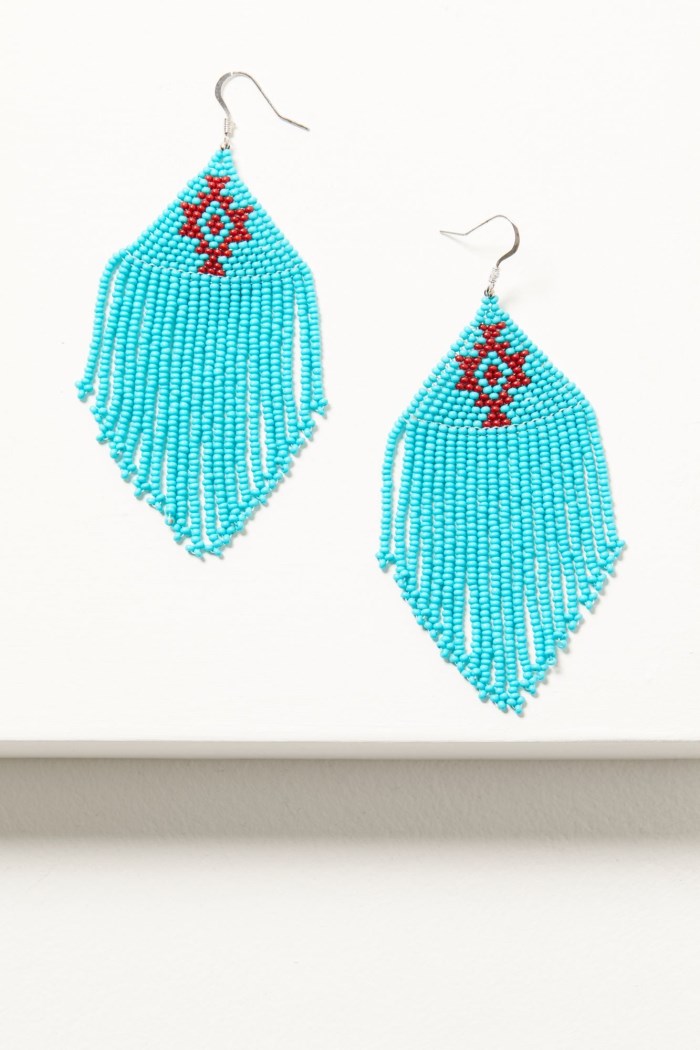 Idyllwind Women's Quinley Turquoise Beaded Fringe Earrings | Turquoise