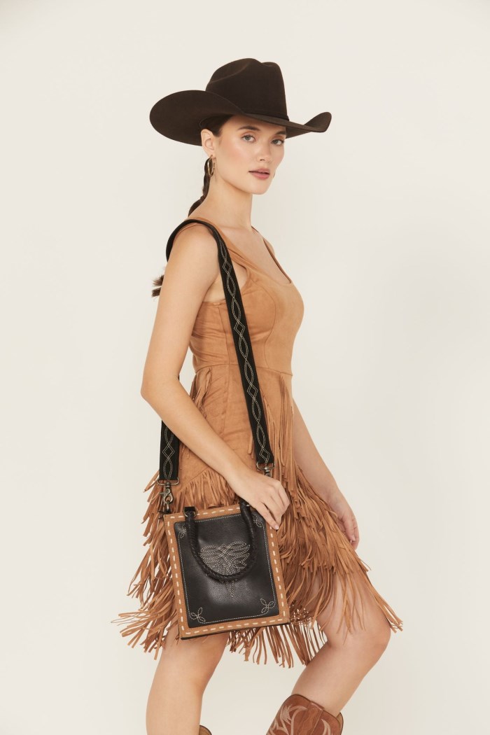 Idyllwind Women's Elaine Boot Stitch Crossbody Bag | Black