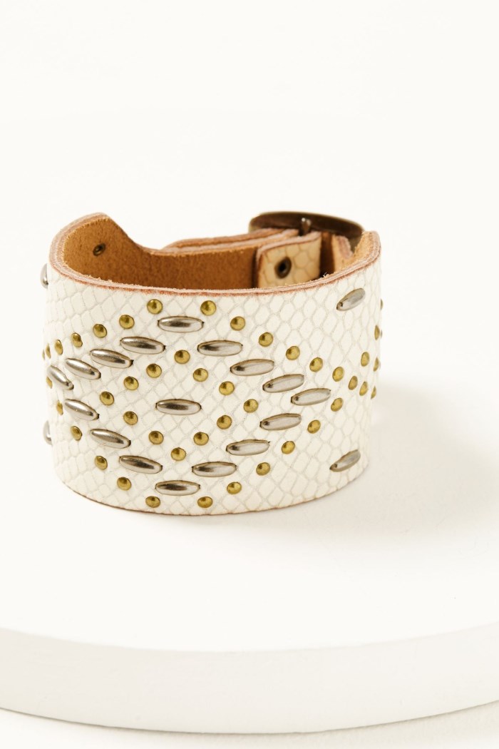 Idyllwind Women's Caprice Leather Cuff | Ivory