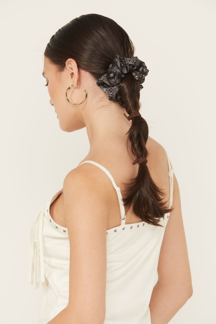 Idyllwind Women's Bellshire Oversized Scrunchies - 2 Piece | Black/white