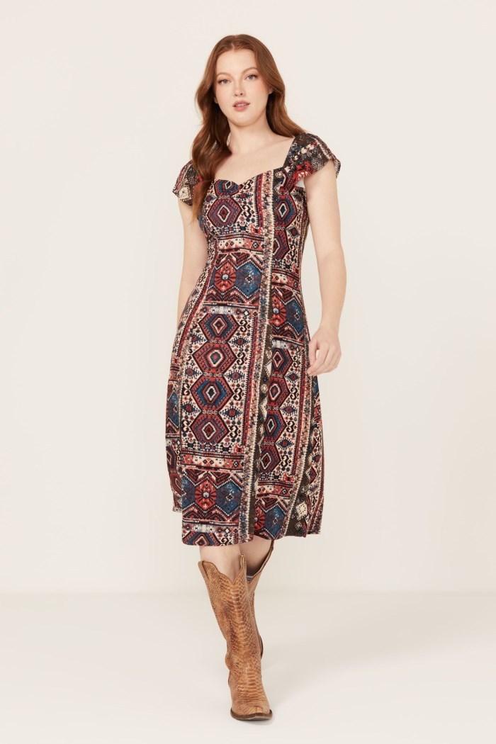 Idyllwind Women's Bethany Flutter Sleeve Dress | Black