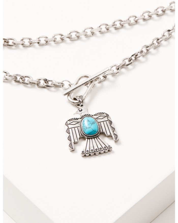 Idyllwind Women's Morgan Thunderbird Layered Necklace | Turquoise