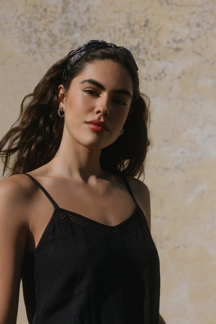 Idyllwind Women's Glynda Bandana Print Headband | Black