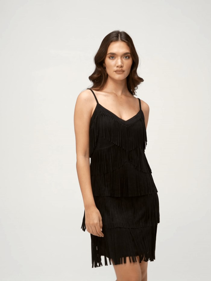 Idyllwind Women's Brixworth Black Fringe Festival Dress | Black