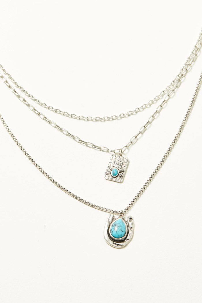 Idyllwind Women's Aurora Layered Necklace | Silver