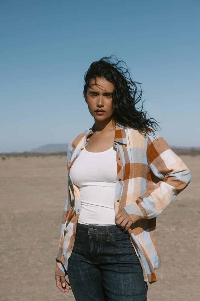 Idyllwind Women's Coppell Plaid Print Long Sleeve Snap Western Shirt | Yellow