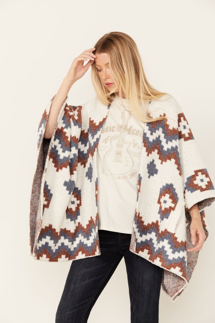 Idyllwind Women's Hays Elm Cozy Shawl | Blue