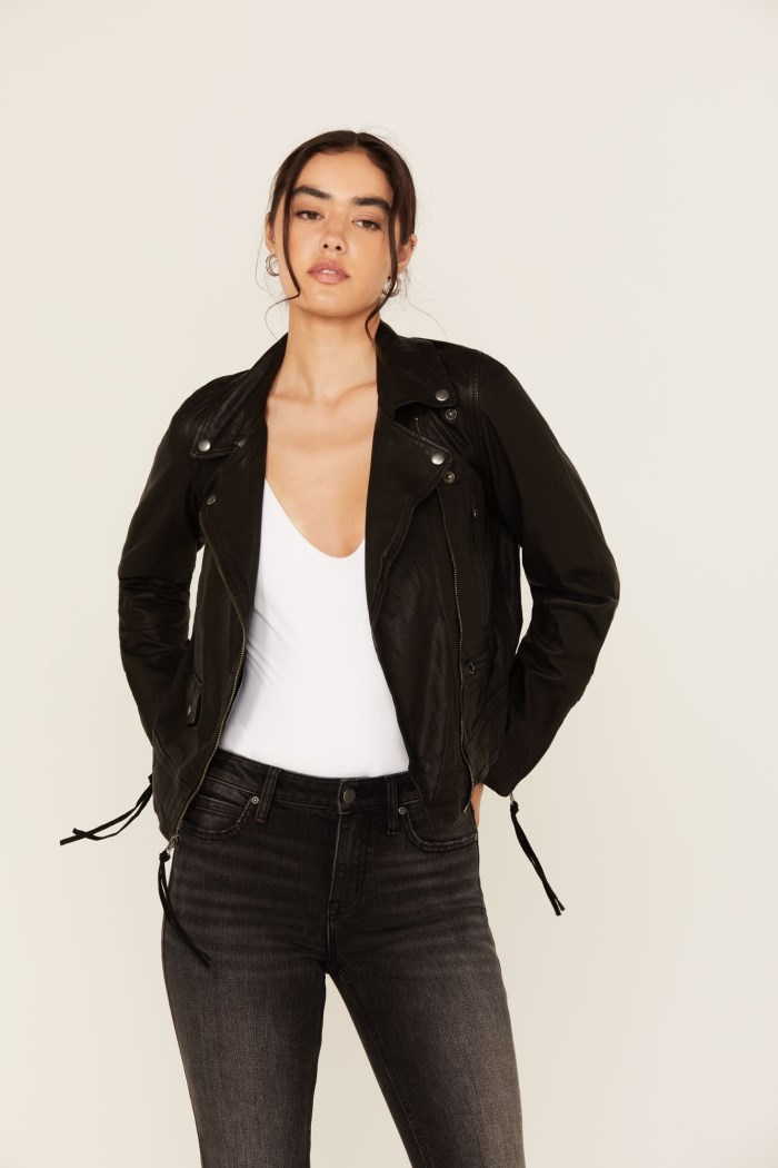 Idyllwind Women's Ashton Leather Moto Jacket | Black